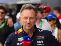 Christian Horner, Team Principal of Oracle Red Bull Racing, is present during the Formula 1 Pirelli United States Grand Prix 2024 in Austin,...