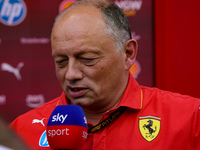 Frederic Vasseur is the Team Principal of Scuderia Ferrari during the Formula 1 Pirelli United States Grand Prix 2024 in Austin, USA, on Oct...