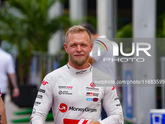 Kevin Magnussen of Denmark drives the (20) MoneyGram Haas F1 Team VF-24 Ferrari during the Formula 1 Pirelli United States Grand Prix 2024 i...