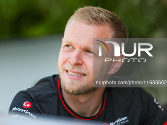 Kevin Magnussen of Denmark drives the (20) MoneyGram Haas F1 Team VF-24 Ferrari during the Formula 1 Pirelli United States Grand Prix 2024 i...