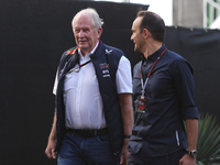 Helmut Marko of Oracle Red Bull Racing participates in the Formula 1 Pirelli United States Grand Prix 2024 in Austin, USA, on October 19, 20...