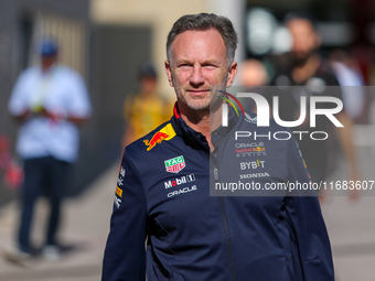 Christian Horner, Team Principal of Oracle Red Bull Racing, is present during the Formula 1 Pirelli United States Grand Prix 2024 in Austin,...