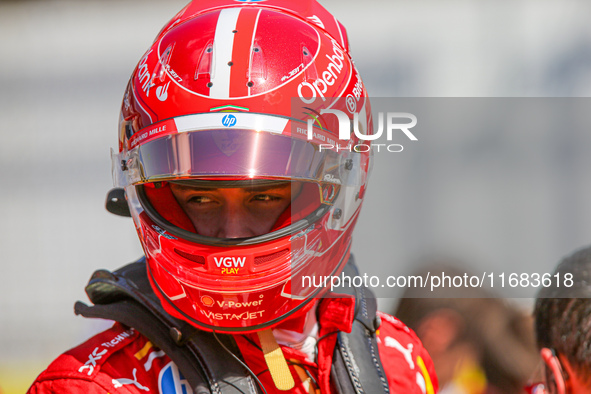 Charles Leclerc of Monaco drives the (16) Scuderia Ferrari SF-24 Ferrari during the Formula 1 Pirelli United States Grand Prix 2024 in Austi...