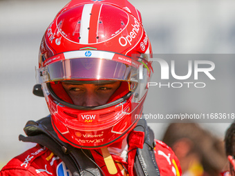 Charles Leclerc of Monaco drives the (16) Scuderia Ferrari SF-24 Ferrari during the Formula 1 Pirelli United States Grand Prix 2024 in Austi...