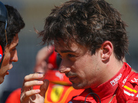 Charles Leclerc of Monaco drives the (16) Scuderia Ferrari SF-24 Ferrari during the Formula 1 Pirelli United States Grand Prix 2024 in Austi...