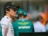 Lance Stroll of Canada drives the (18) Aston Martin Aramco Cognizant F1 Team AMR24 Mercedes during the Formula 1 Pirelli United States Grand...