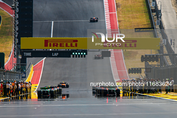 The Sprint race starts during the Formula 1 Pirelli United States Grand Prix 2024 in Austin, USA, on October 19, 2024. 