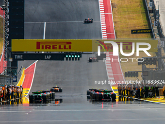 The Sprint race starts during the Formula 1 Pirelli United States Grand Prix 2024 in Austin, USA, on October 19, 2024. (