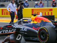 Max Verstappen of the Netherlands drives the Oracle Red Bull Racing RB20 Honda RBPT during the Formula 1 Pirelli United States Grand Prix 20...