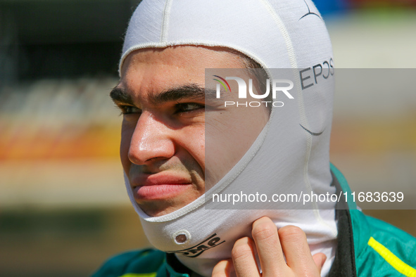 Lance Stroll of Canada drives the (18) Aston Martin Aramco Cognizant F1 Team AMR24 Mercedes during the Formula 1 Pirelli United States Grand...