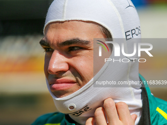 Lance Stroll of Canada drives the (18) Aston Martin Aramco Cognizant F1 Team AMR24 Mercedes during the Formula 1 Pirelli United States Grand...