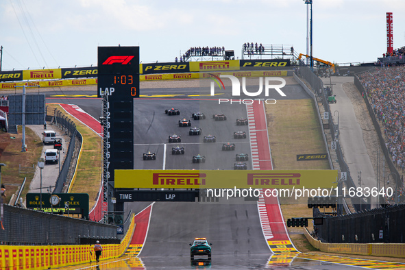 The Sprint race starts during the Formula 1 Pirelli United States Grand Prix 2024 in Austin, USA, on October 19, 2024. 