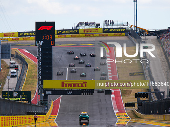 The Sprint race starts during the Formula 1 Pirelli United States Grand Prix 2024 in Austin, USA, on October 19, 2024. (