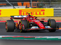 Carlos Sainz Jr. of Spain drives the (55) Scuderia Ferrari SF-24 Ferrari during the Formula 1 Pirelli United States Grand Prix 2024 in Austi...