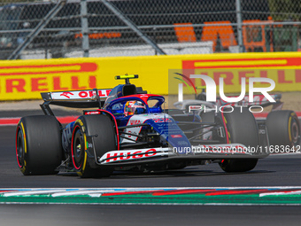 Yuki Tsunoda of Japan drives the (22) Visa Cash app RB VCARB01 Honda RBPT during the Formula 1 Pirelli United States Grand Prix 2024 in Aust...