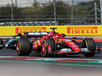 Charles Leclerc of Monaco drives the (16) Scuderia Ferrari SF-24 Ferrari during the Formula 1 Pirelli United States Grand Prix 2024 in Austi...