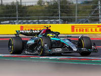 Lewis Hamilton of the UK drives the (44) Mercedes-AMG Petronas F1 Team F1 W15 E Performance Mercedes during the Formula 1 Pirelli United Sta...