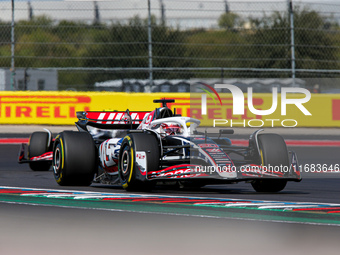 Kevin Magnussen of Denmark drives the (20) MoneyGram Haas F1 Team VF-24 Ferrari during the Formula 1 Pirelli United States Grand Prix 2024 i...