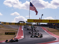 The sprint race starts during the Formula 1 Pirelli United States Grand Prix 2024 in Austin, USA, on October 19, 2024. (