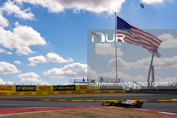 Oscar Piastri of Australia drives the (81) McLaren F1 Team MCL38 Mercedes during the Formula 1 Pirelli United States Grand Prix 2024 in Aust...