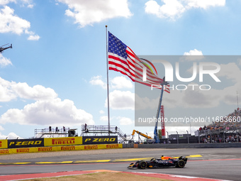 Max Verstappen of the Netherlands drives the Oracle Red Bull Racing RB20 Honda RBPT during the Formula 1 Pirelli United States Grand Prix 20...