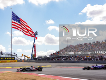 Nico Hulkenberg of Germany drives the (27) MoneyGram Haas F1 Team VF-24 Ferrari during the Formula 1 Pirelli United States Grand Prix 2024 i...