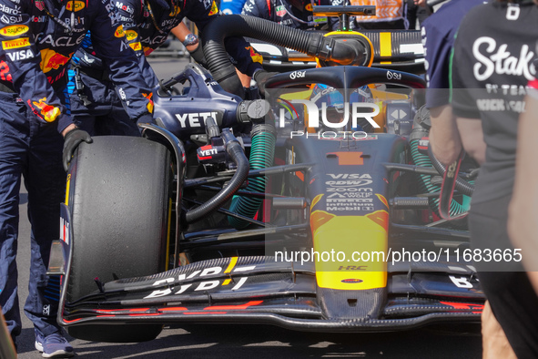 Max Verstappen of the Netherlands drives the Oracle Red Bull Racing RB20 Honda RBPT during the Formula 1 Pirelli United States Grand Prix 20...