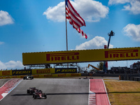 Charles Leclerc of Monaco drives the (16) Scuderia Ferrari SF-24 Ferrari during the Formula 1 Pirelli United States Grand Prix 2024 in Austi...