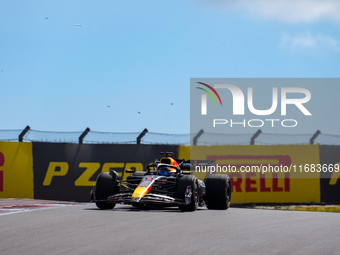 Max Verstappen of the Netherlands drives the Oracle Red Bull Racing RB20 Honda RBPT during the Formula 1 Pirelli United States Grand Prix 20...