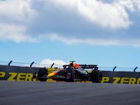 Sergio Perez of Mexico drives the (11) Oracle Red Bull Racing RB20 Honda RBPT during the Formula 1 Pirelli United States Grand Prix 2024 in...