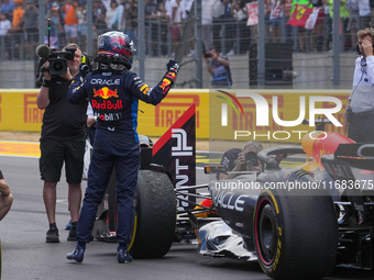 Max Verstappen of the Netherlands drives the Oracle Red Bull Racing RB20 Honda RBPT during the Formula 1 Pirelli United States Grand Prix 20...