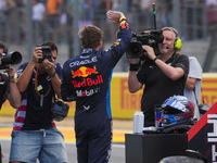 Max Verstappen of the Netherlands drives the Oracle Red Bull Racing RB20 Honda RBPT during the Formula 1 Pirelli United States Grand Prix 20...