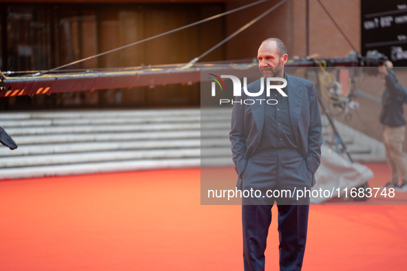 Ralph Fiennes attends the ''The Return'' red carpet during the 19th Rome Film Festival at Auditorium Parco Della Musica in Rome, Italy, on O...