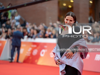 Juliette Binoche attends the ''The Return'' red carpet during the 19th Rome Film Festival at Auditorium Parco Della Musica in Rome, Italy, o...