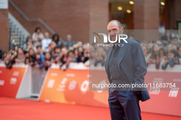 Ralph Fiennes attends the ''The Return'' red carpet during the 19th Rome Film Festival at Auditorium Parco Della Musica in Rome, Italy, on O...