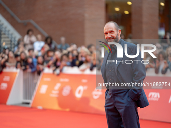 Ralph Fiennes attends the ''The Return'' red carpet during the 19th Rome Film Festival at Auditorium Parco Della Musica in Rome, Italy, on O...