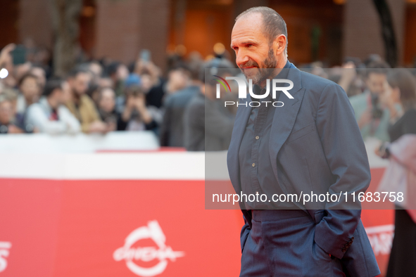 Ralph Fiennes attends the ''The Return'' red carpet during the 19th Rome Film Festival at Auditorium Parco Della Musica in Rome, Italy, on O...