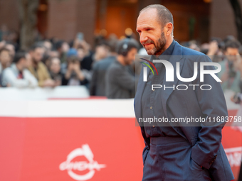 Ralph Fiennes attends the ''The Return'' red carpet during the 19th Rome Film Festival at Auditorium Parco Della Musica in Rome, Italy, on O...