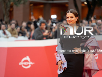 Juliette Binoche attends the ''The Return'' red carpet during the 19th Rome Film Festival at Auditorium Parco Della Musica in Rome, Italy, o...