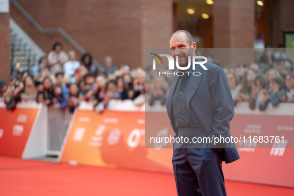 Ralph Fiennes attends the ''The Return'' red carpet during the 19th Rome Film Festival at Auditorium Parco Della Musica in Rome, Italy, on O...