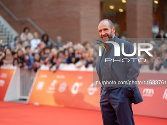 Ralph Fiennes attends the ''The Return'' red carpet during the 19th Rome Film Festival at Auditorium Parco Della Musica in Rome, Italy, on O...