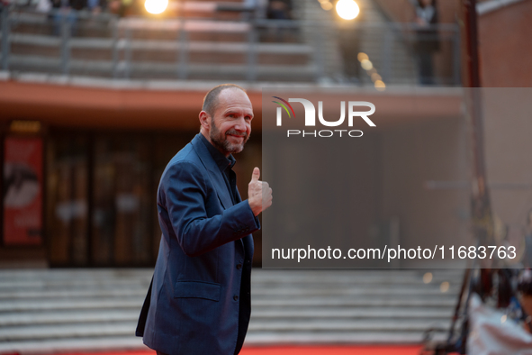 Ralph Fiennes attends the ''The Return'' red carpet during the 19th Rome Film Festival at Auditorium Parco Della Musica in Rome, Italy, on O...