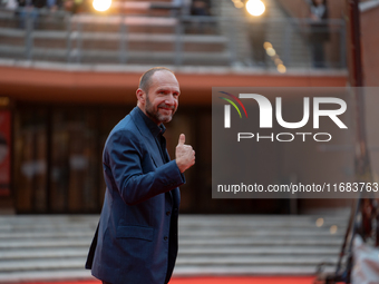 Ralph Fiennes attends the ''The Return'' red carpet during the 19th Rome Film Festival at Auditorium Parco Della Musica in Rome, Italy, on O...