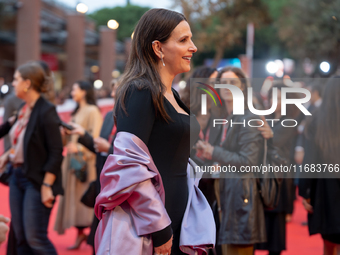 Juliette Binoche attends the ''The Return'' red carpet during the 19th Rome Film Festival at Auditorium Parco Della Musica in Rome, Italy, o...