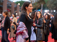 Juliette Binoche attends the ''The Return'' red carpet during the 19th Rome Film Festival at Auditorium Parco Della Musica in Rome, Italy, o...