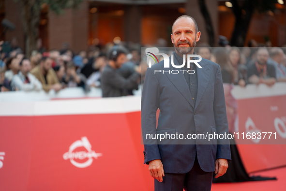 Ralph Fiennes attends the ''The Return'' red carpet during the 19th Rome Film Festival at Auditorium Parco Della Musica in Rome, Italy, on O...