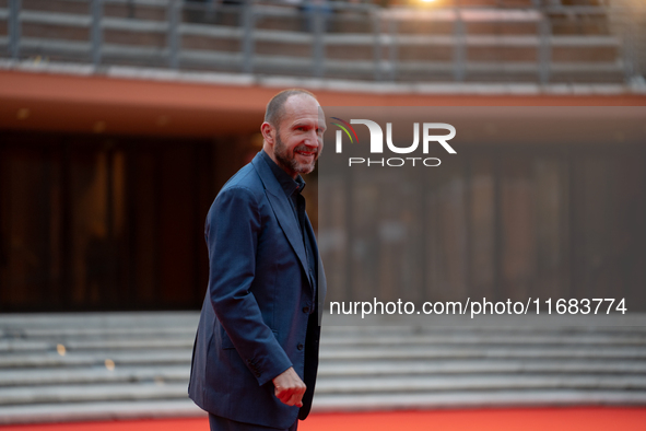 Ralph Fiennes attends the ''The Return'' red carpet during the 19th Rome Film Festival at Auditorium Parco Della Musica in Rome, Italy, on O...