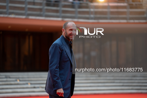 Ralph Fiennes attends the ''The Return'' red carpet during the 19th Rome Film Festival at Auditorium Parco Della Musica in Rome, Italy, on O...