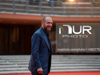 Ralph Fiennes attends the ''The Return'' red carpet during the 19th Rome Film Festival at Auditorium Parco Della Musica in Rome, Italy, on O...