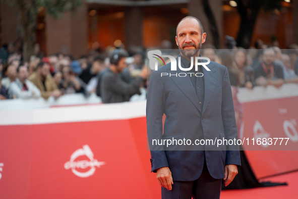 Ralph Fiennes attends the ''The Return'' red carpet during the 19th Rome Film Festival at Auditorium Parco Della Musica in Rome, Italy, on O...